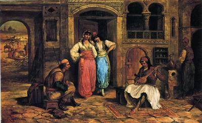  Arab or Arabic people and life. Orientalism oil paintings 598